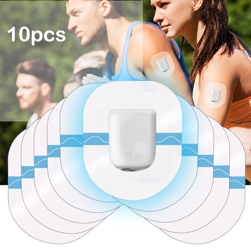 

10Pcs Transparent Waterproof Adhesive Patches Sensor Covers Patch Clear CGM Overpatch Tape Long Lasting
