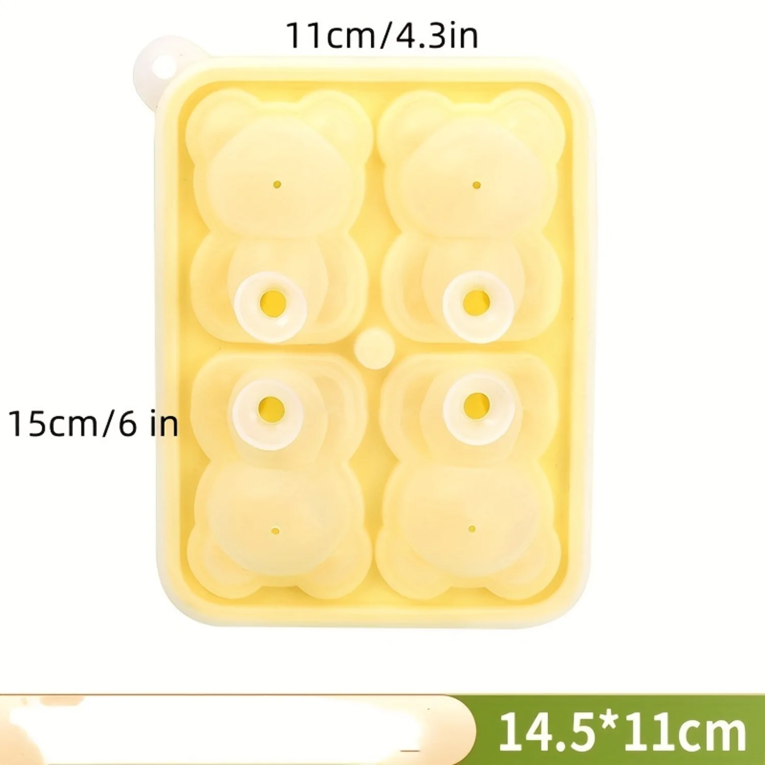 Bear shape ice cube molds