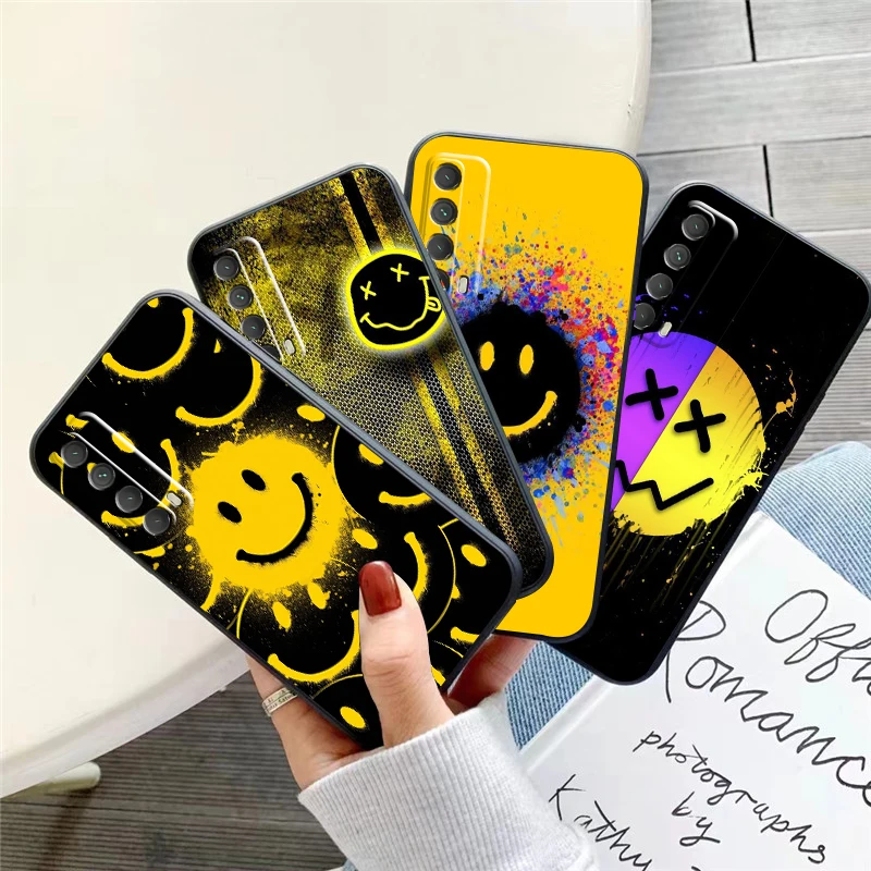 

Lovely Sunshine Smiling Face Phone Case For Huawei P Smart Z 2019 2021 P20 P20 Lite Pro P30 Lite Pro P40 P40 Lite 5G Carcasa