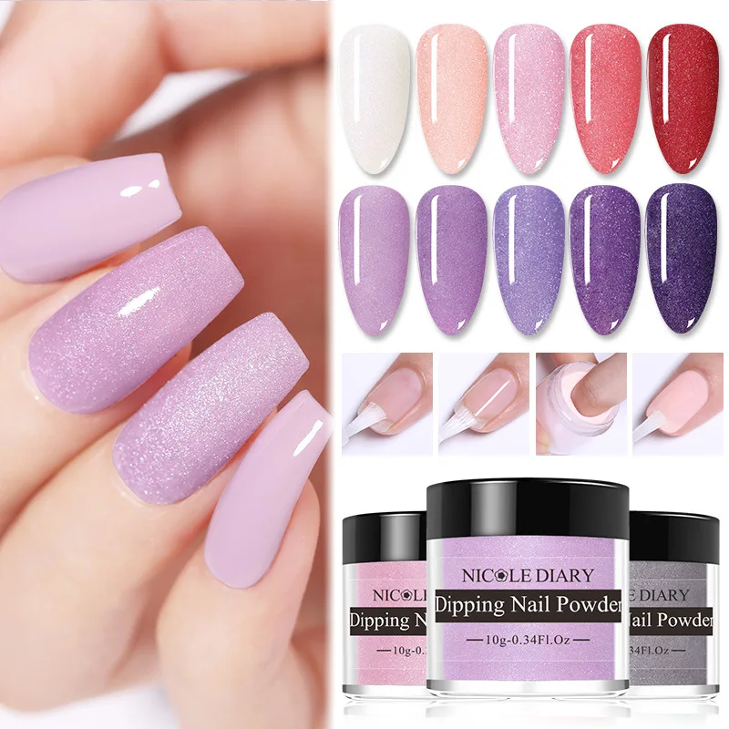 

1 Bottle Dipping Nail Powder Glitter Effect Nail Dipping Powder Natural Dry No Lamp Cure Art Decoration Pigment DIY Acrylic Gel