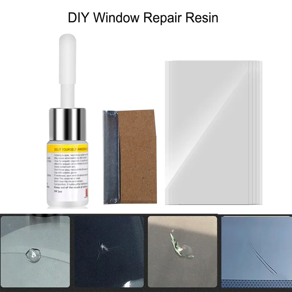 

Car Cracked Glass Repair Kit DIY Car Windscreen Glass Quick Repair Fluid Auto Car Window Fix Tools Glass Scratch Fluid Tool
