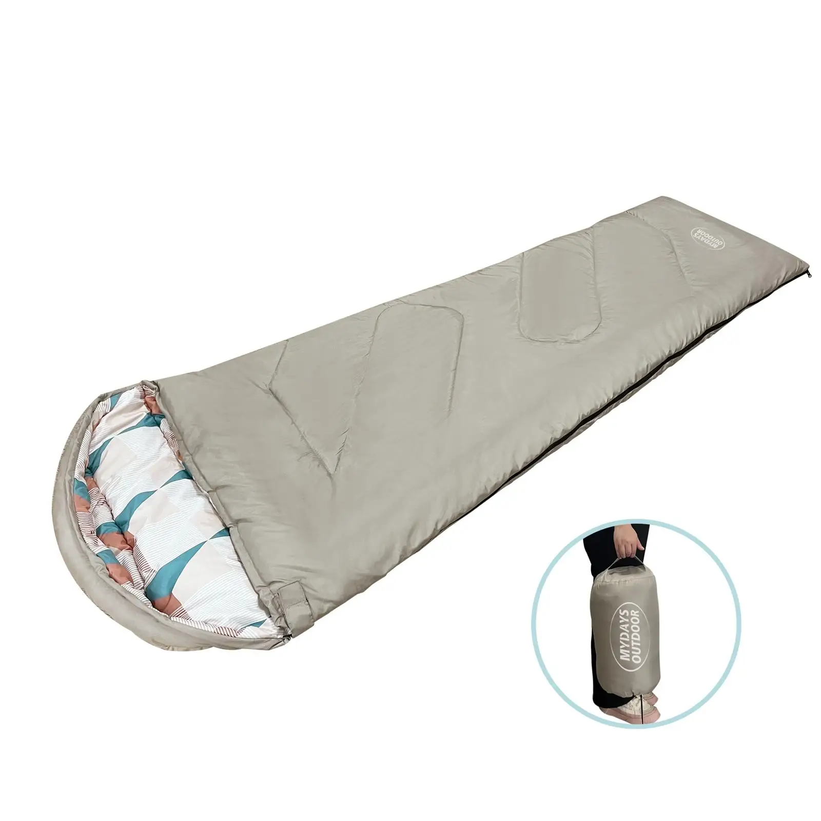 

Portable Sleeping Padded Polyester Warm Survival Comfortable