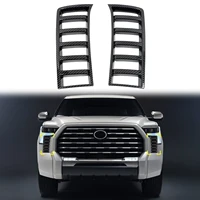 Car Accessories for Toyota Tundra 2022 2023 Carbon Fiber Printed Front Side Grille Air Vent Intake Cover Trim
