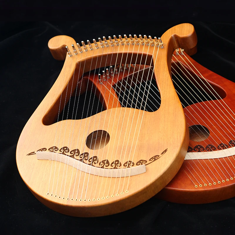 

Винтажная твердая древесина Lyre Harp 16 струн мини этнический традиционный необычный Harp Настройка Dulcimer Muzik Aletleri Музыкальные инструменты