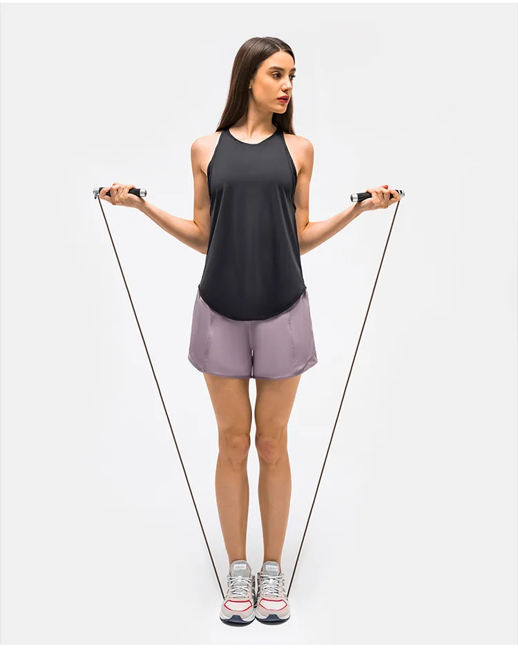 Luluwomen's Workout Clothing Yoga Tank Top Outdoor Jogging Sports Top Sportswear Woman Gym Fitness Breathable Leisure Vest