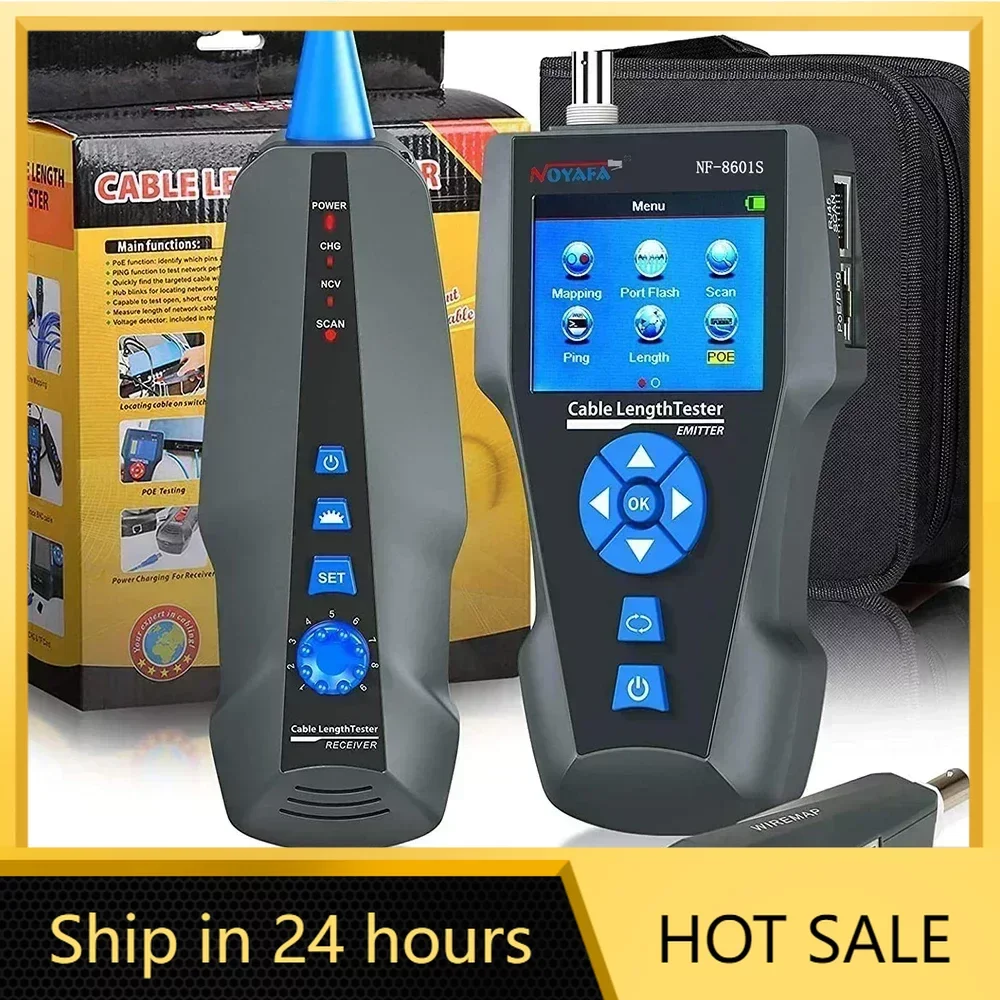 Разумный Многофункциональный тестер сетевого кабеля RJ45 CAT6 кабель трекер PoE/PING/Port