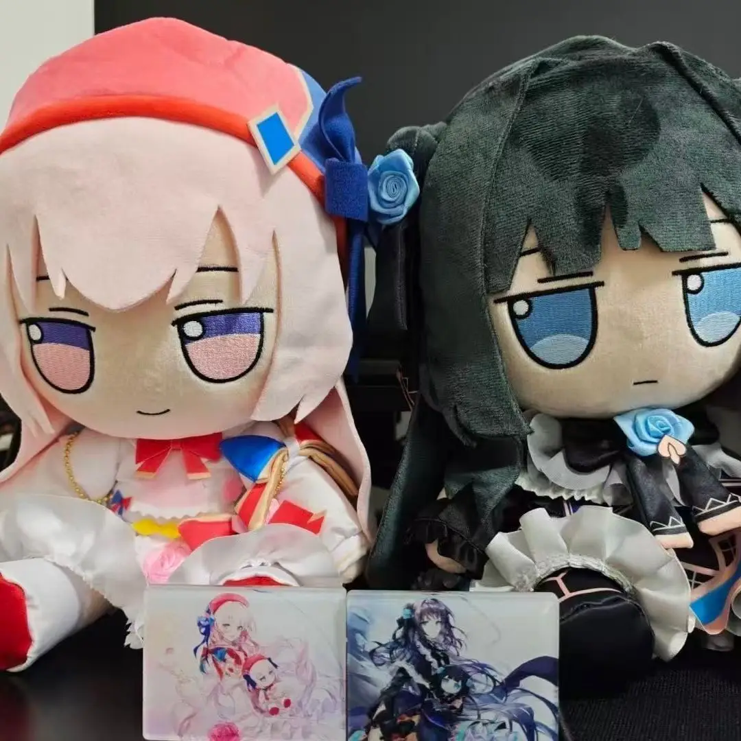 Фото Плюшевая кукла из аниме Arcaea Fumo, мягкая игрушка в сидячей позе, хлопковая кукла для переодевания, милая кукла для девочек и мальчиков, подарок на день рождения №2