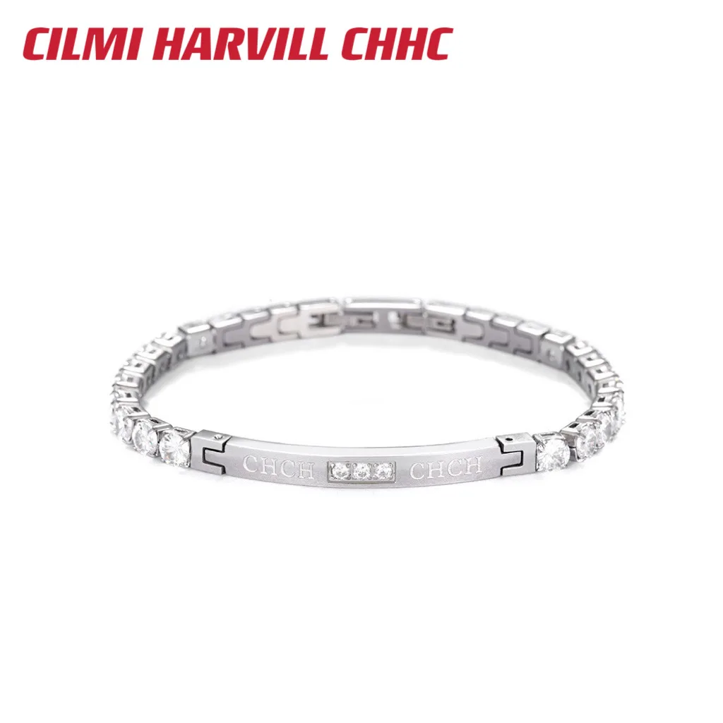 

CILMI HARVILL CHHC 2023 New Women's Bracelet With Inlaid Metal Double Layer Lock Chain Adjustable Gift Box Banquet Daily