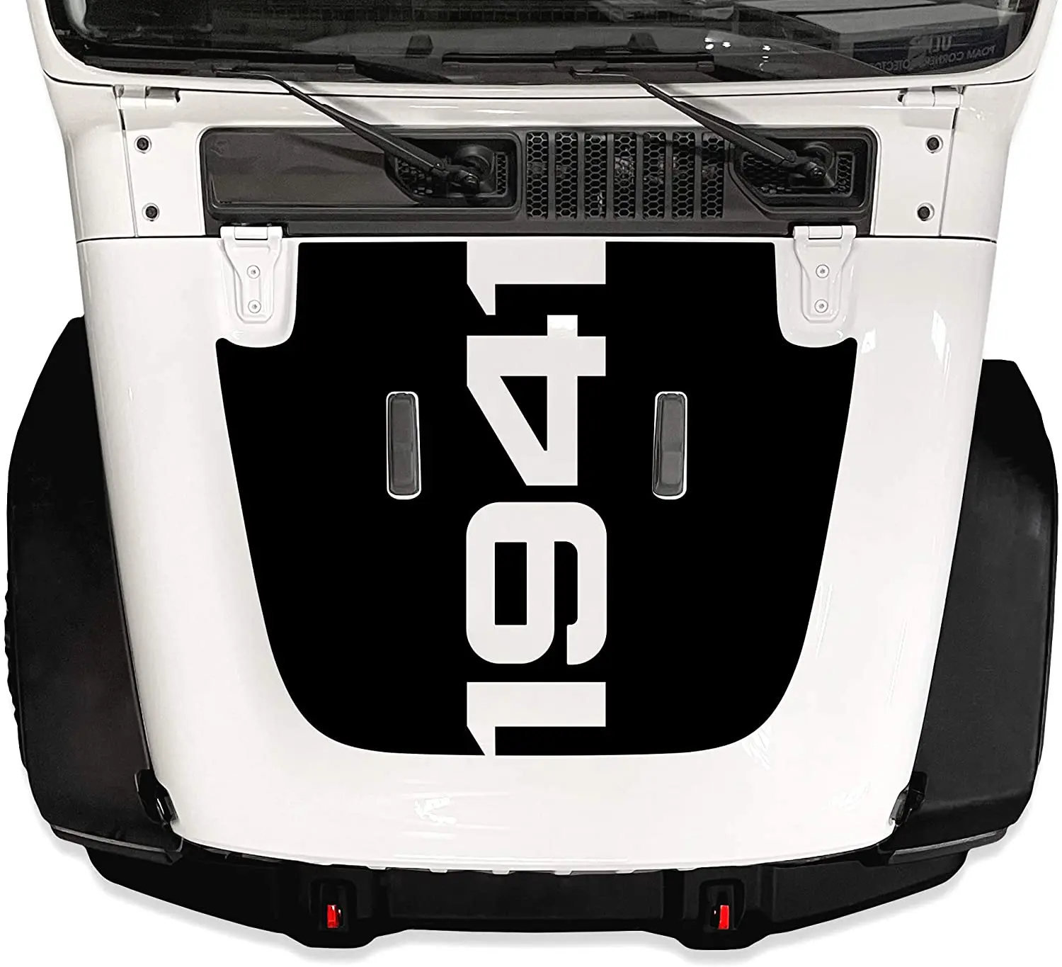 

Factory Crafts Hood Graphics Kit 3M Vinyl Decal Wrap Compatible With Gladiator 20192021 And Wrangler JL JLU JT 201820212PCS