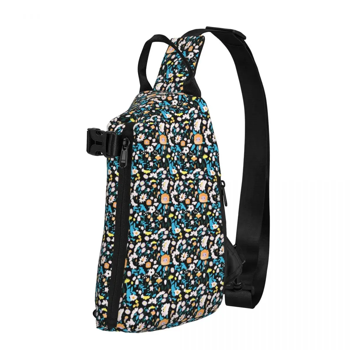 

All Kinds Of Flower Chest Bags Male Floral Print Print Shoulder Bag Modern Phone Small Bag Cycling Motorcycle Sling Bags