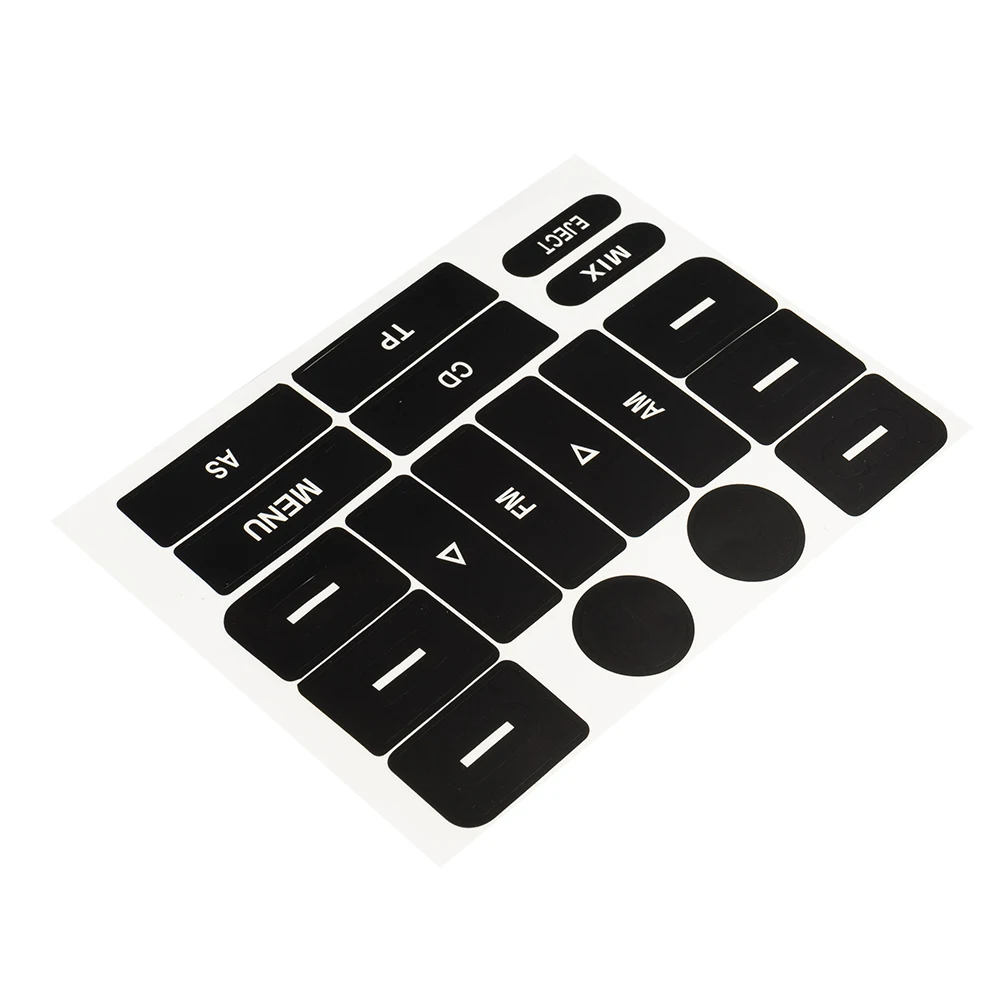 

Worn Button Repair Sticker Radio Button Repair Sticker Sticker Button Repair Sticker Front Matte Black Radio For Golf MK5