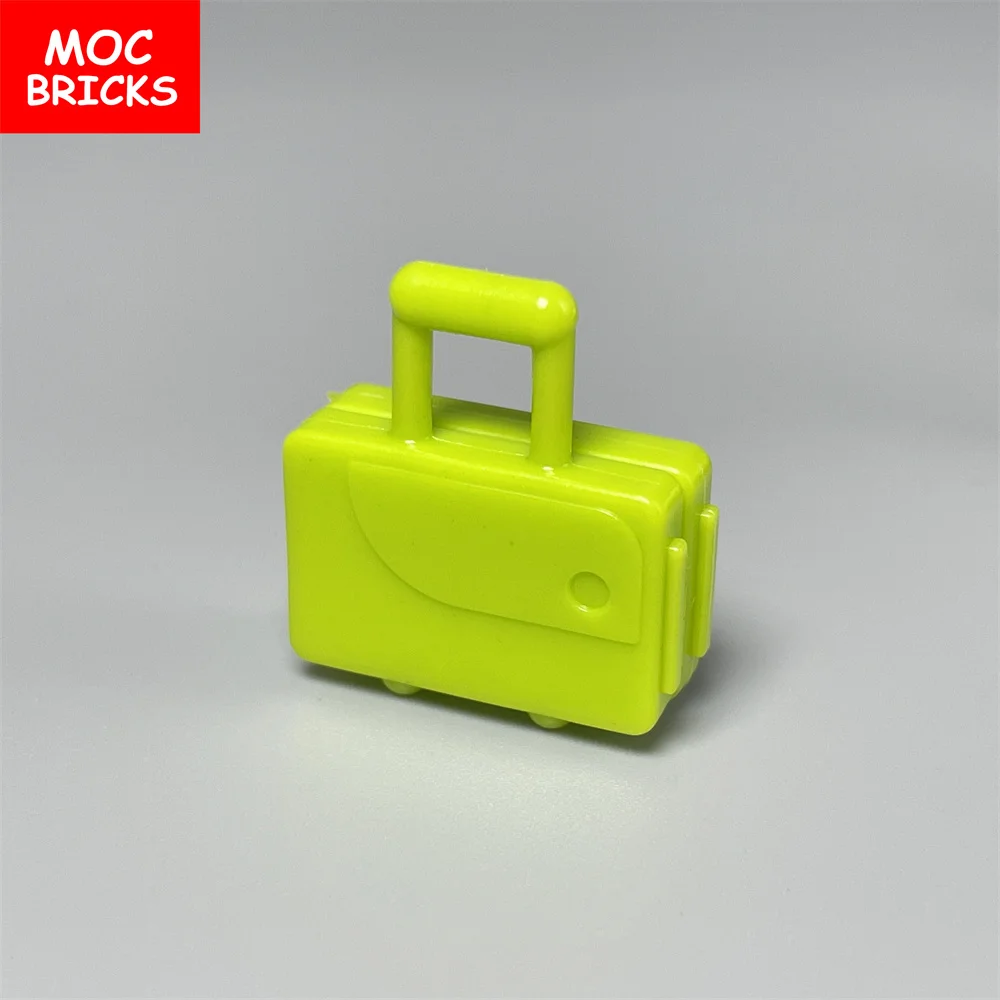10 шт./лот MOC кирпичи посуда чемодан с длинной ручкой 37178 чехол для путешествий