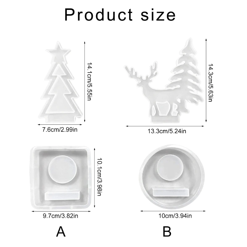 2025 Новые силиконовые формы на праздничную тематику для рождественских