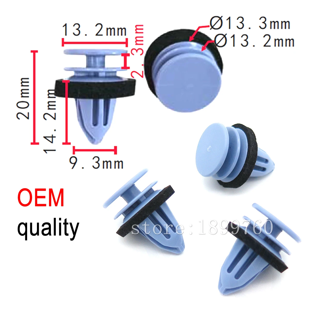 6Q0868243 клипса обшивки двери