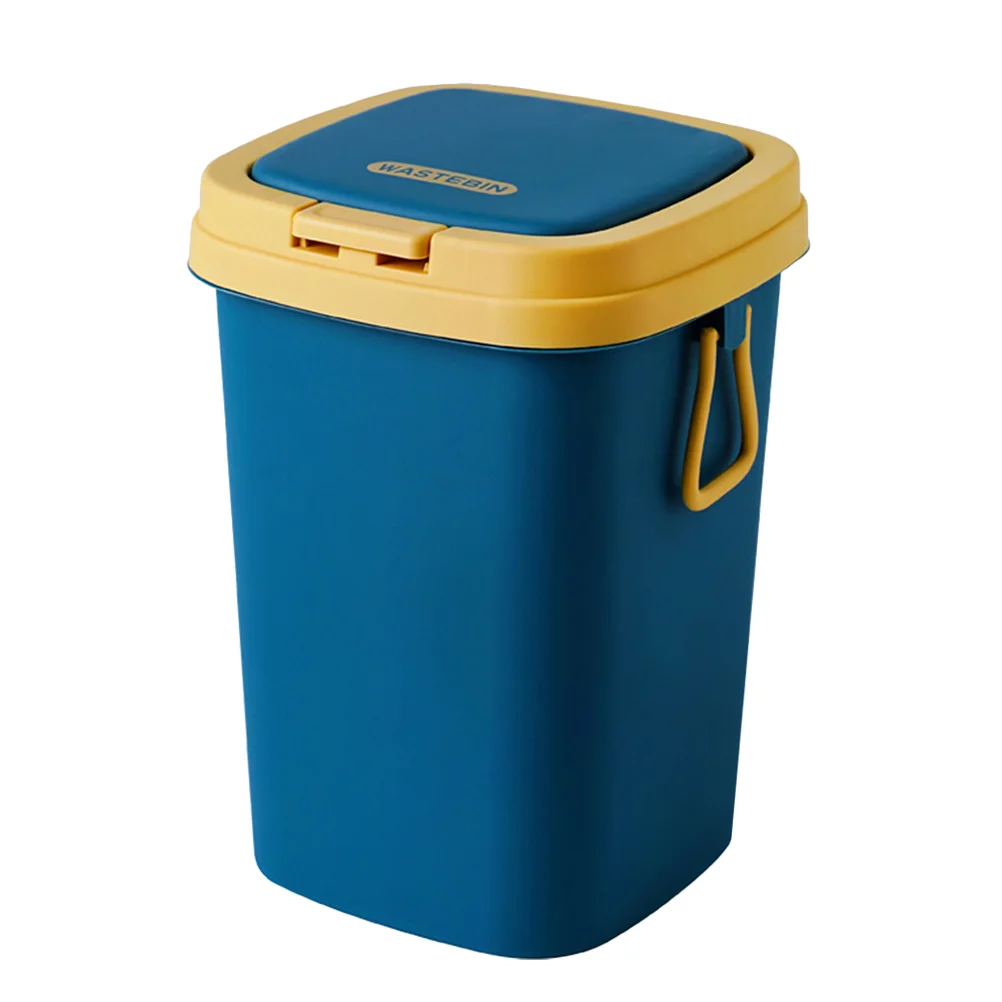 

Garbage Can Press Type Plastic Bins Household Trash Lids Kitchen Ultra Thin Home