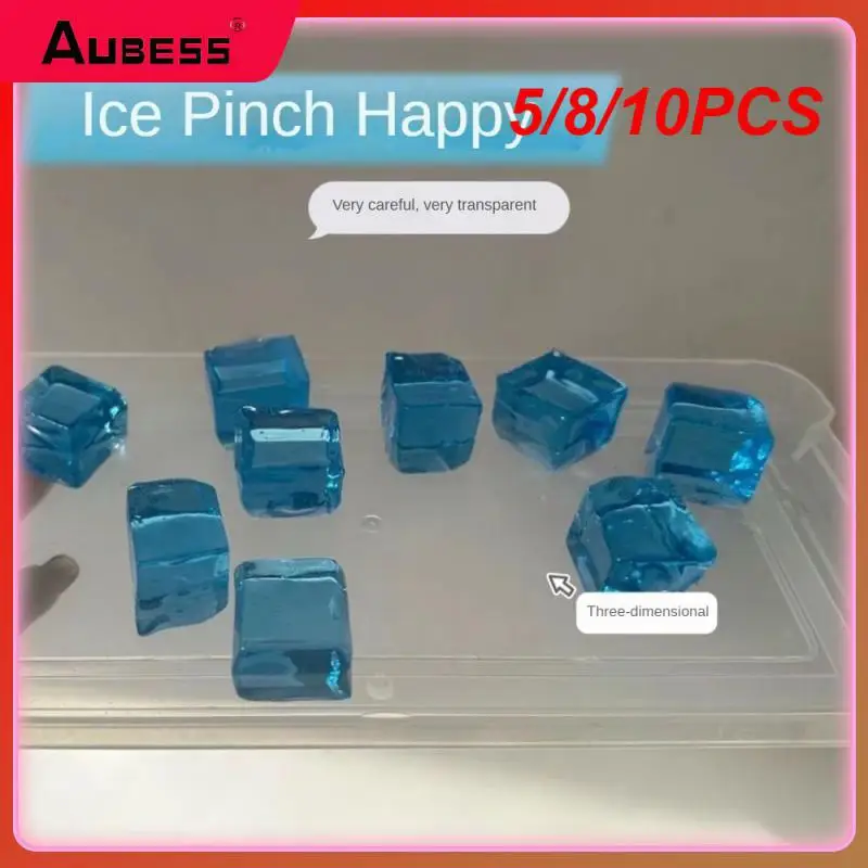 

5/8/10PCS Creative Stress Relief Squeeze Toy Toy Transparent Mini Squishy Toys Decompression Toys Novelty Toys