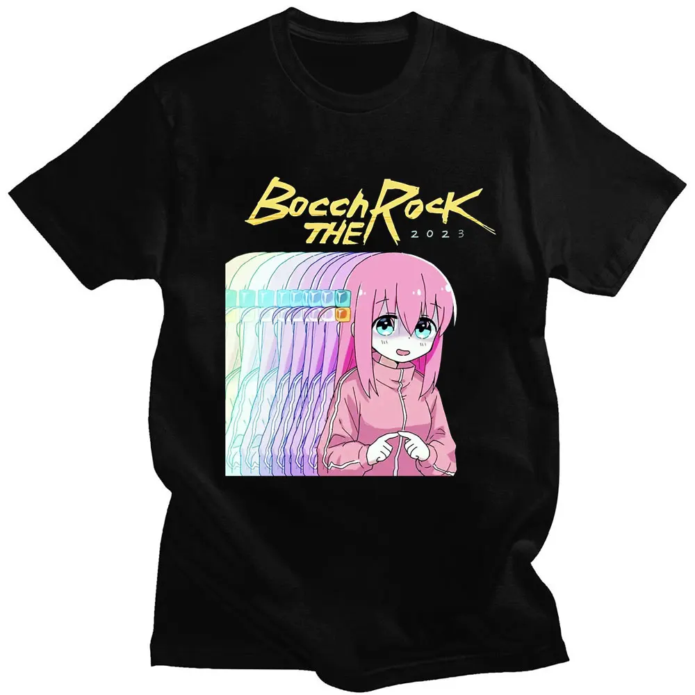 

Футболка Харадзюку С аниме Bocchi The Rock, футболки с принтом Hitori готоh, мужская и женская хлопковая модная футболка оверсайз, уличная одежда