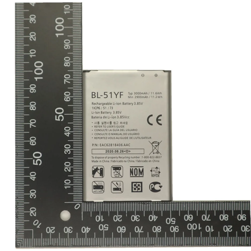 Аккумулятор BL51YF для LG G4 H815 H811 H810 H818 H819 V32 VS986 VS999 US991 LS991 F500 G Stylo F500S F500L BL 51YF - купить по