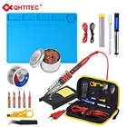 Электрический паяльник JCD с ЖК-дисплеем и регулируемой температурой, 220 В, 110 В, 80 Вт, сварочные инструменты для ремонта