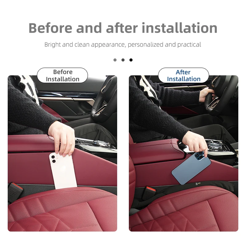 Наполнитель зазора для автомобильного сиденья мягкая замша боковой шов утечка