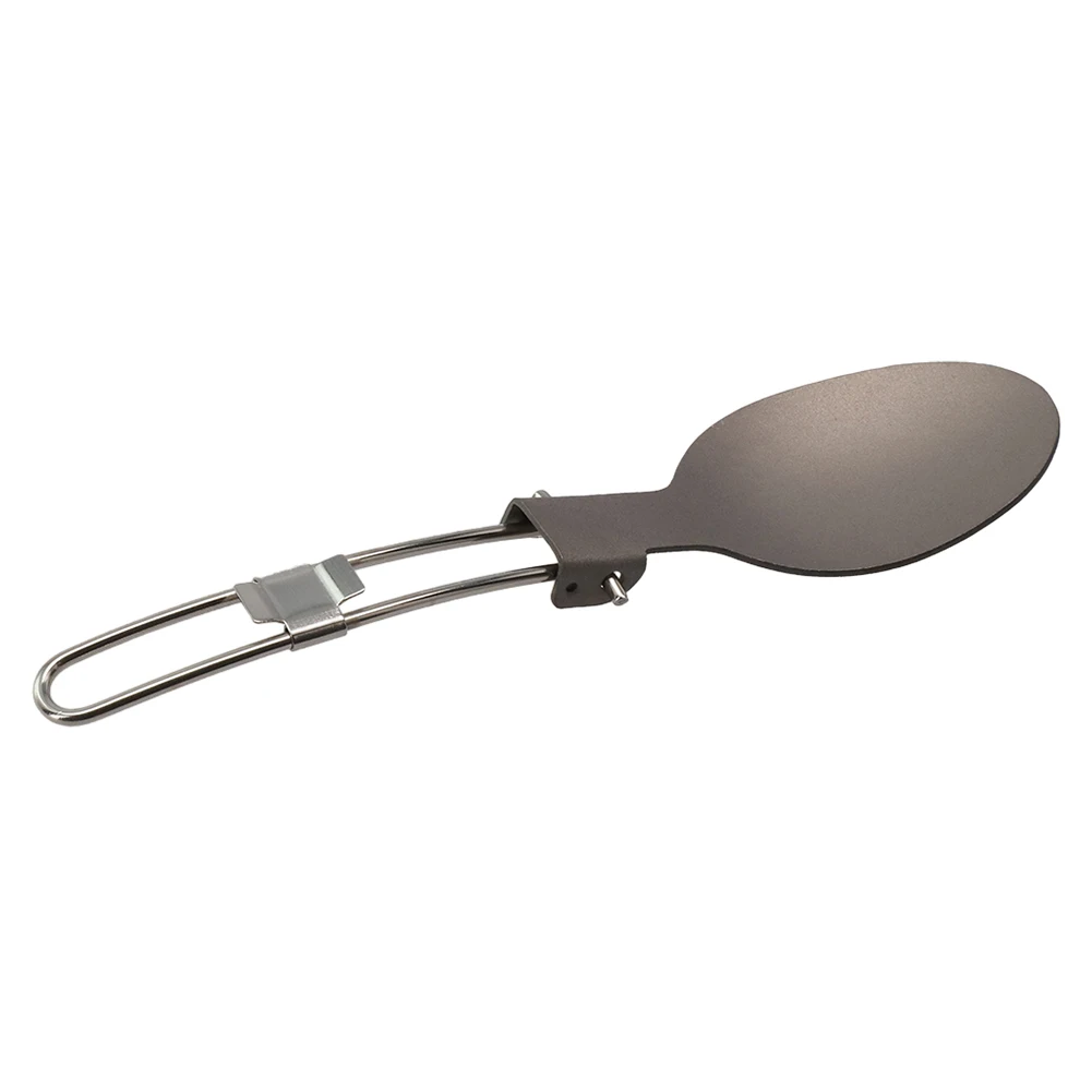 

Spork Fork Folding Spoon Folded Flatware Cookware Corrosion Resistance Fork Light Weight Spoon Spork Titanium Camping