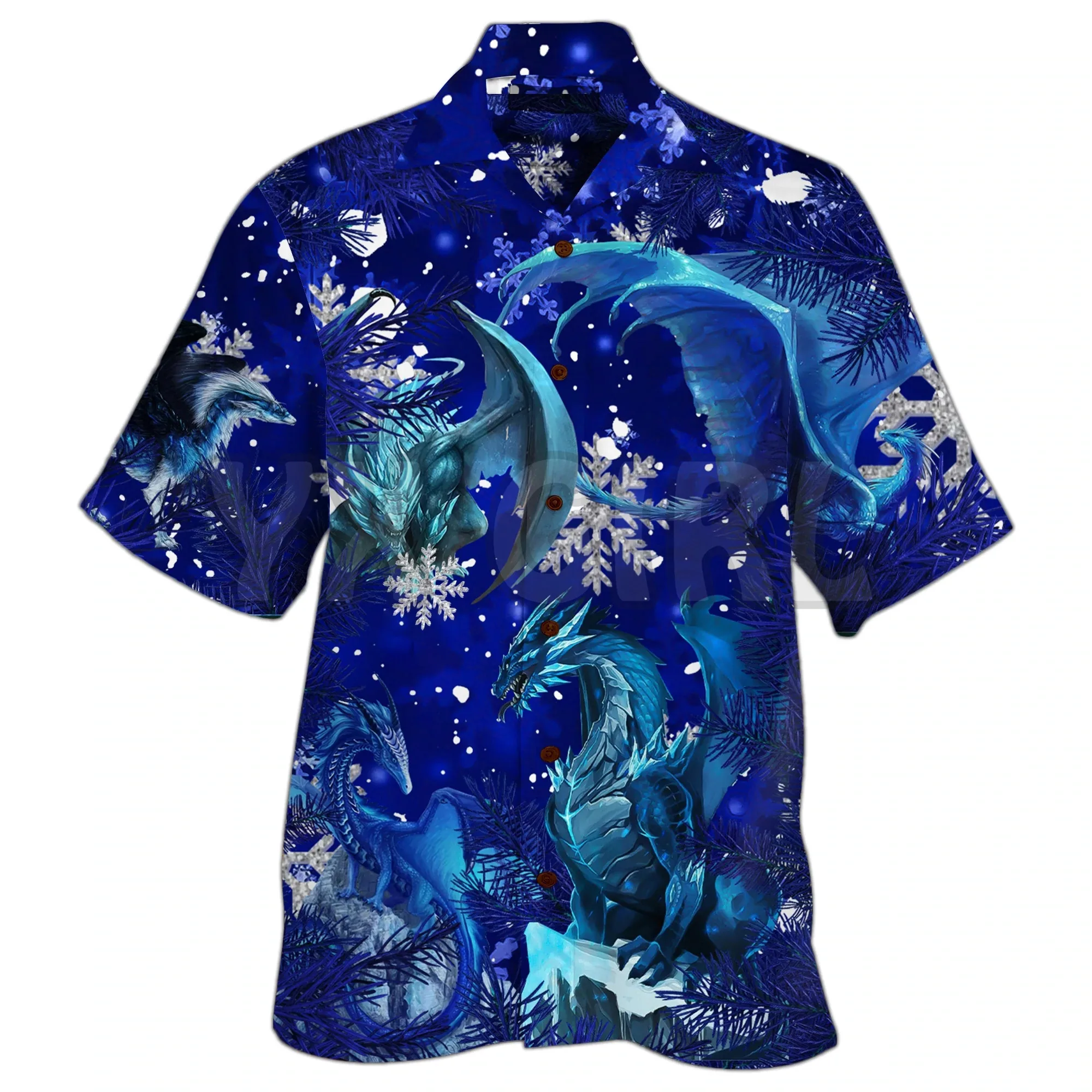 Dragon Planet Love Life Hawaiian Shirt 3D printed Short sleeve t shirts Tops camisas