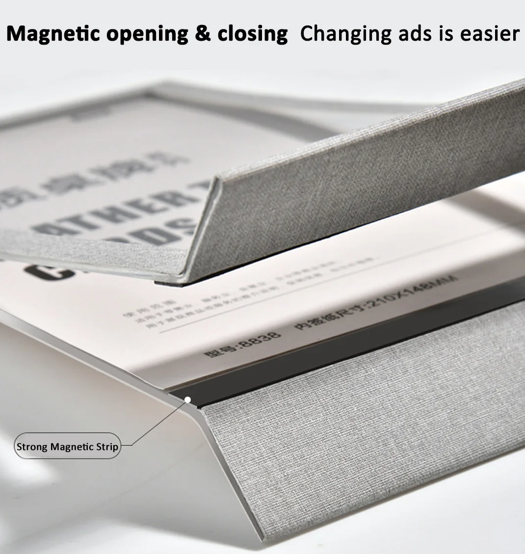 A4 A5 Текстурированная кожа Магнитная легко устанавливаемая подставка для