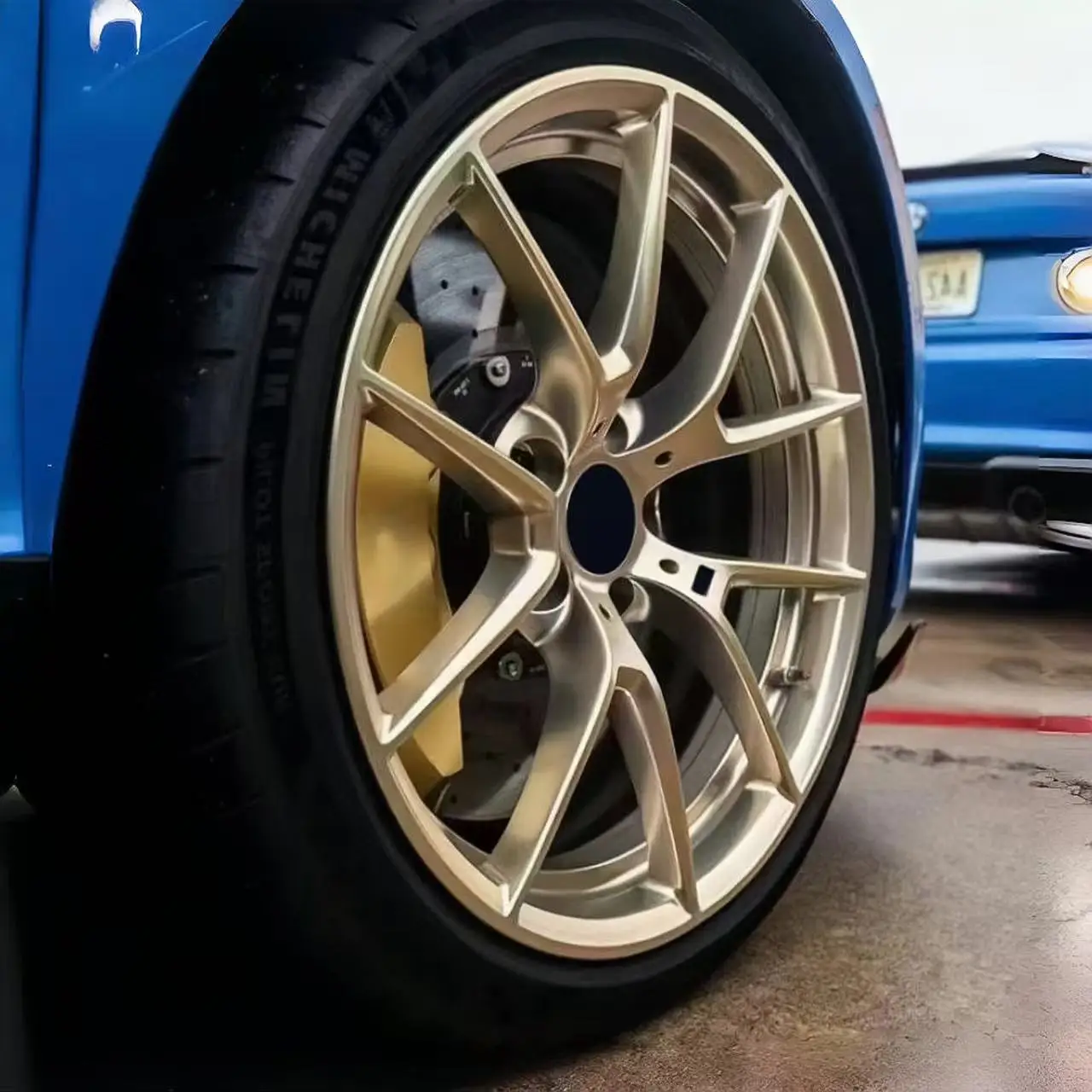 Фото Роскошные кованые диски из алюминиевого сплава Kyky, колеса для спортивных автомобилей R8 №5