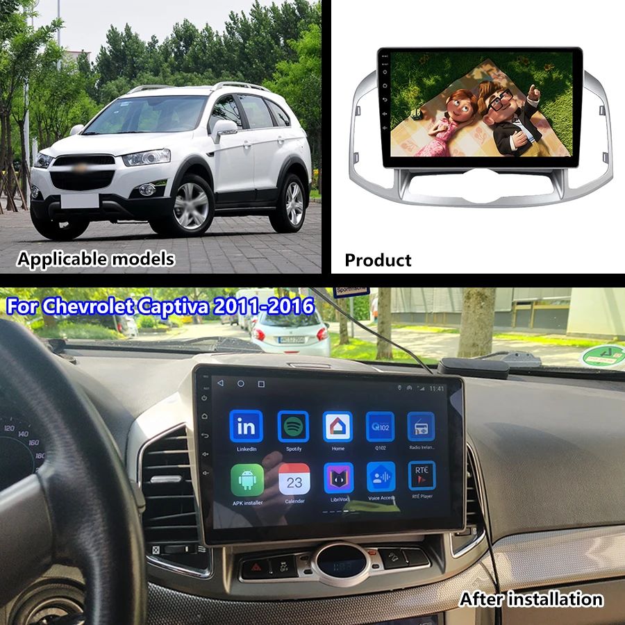 

Магнитола 2din Android 11 для Chevrolet Captiva 1 2011-2016, навигация, аудио, Carplay, автомобильные видеоплееры, Wi-Fi