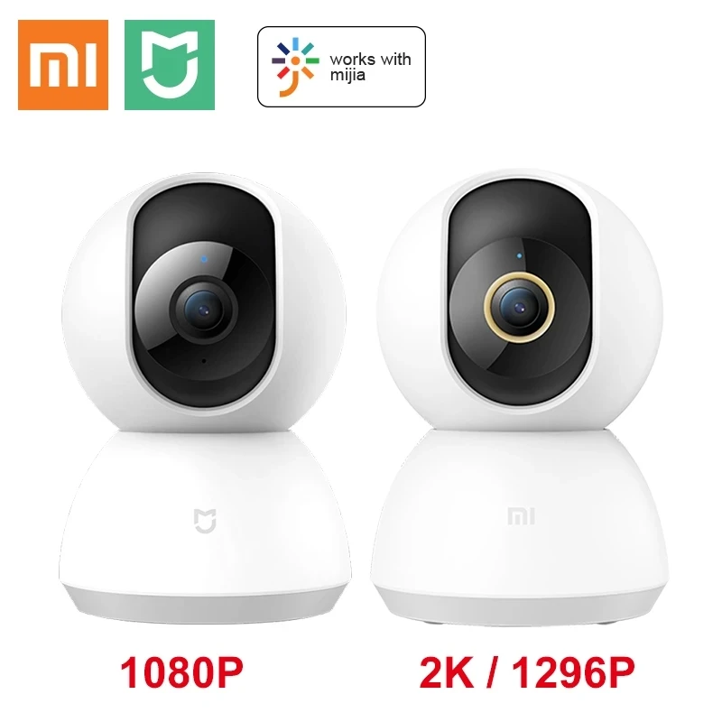 

Xiaomi Mijia Smart Camera 2K 1296P HD 360 Angle Mi Home Security Indoor Cameras Pan-Tilt WiFi Baby Monitor Video Night IP Webcam