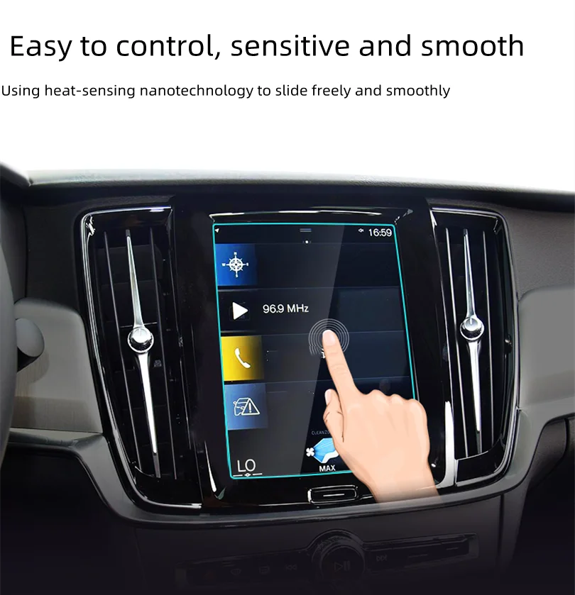 

Auto Parts Car Navigation LCD Screen HD Protective Tempered Film Complete Set of Interior Protective Films for Volvo S90 XC90