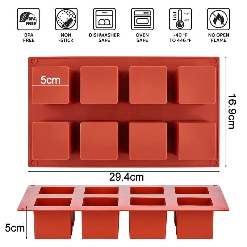 

Силиконовая форма для выпечки Square 8/15