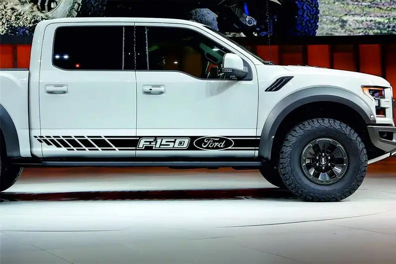 

FORD F150 - 2pcs side Stripe body decal vinyl graphics sticker logo high quality !