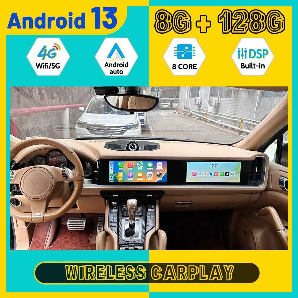 12 3 ''навигация 8 ядер для Porsche Cayenne 2010-2017 Автомагнитола мультимедийный плеер