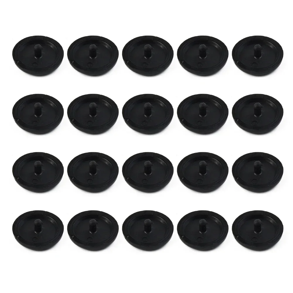 Черные кнопки для автомобильного ремня безопасности 10 пар пластиковые фиксаторы