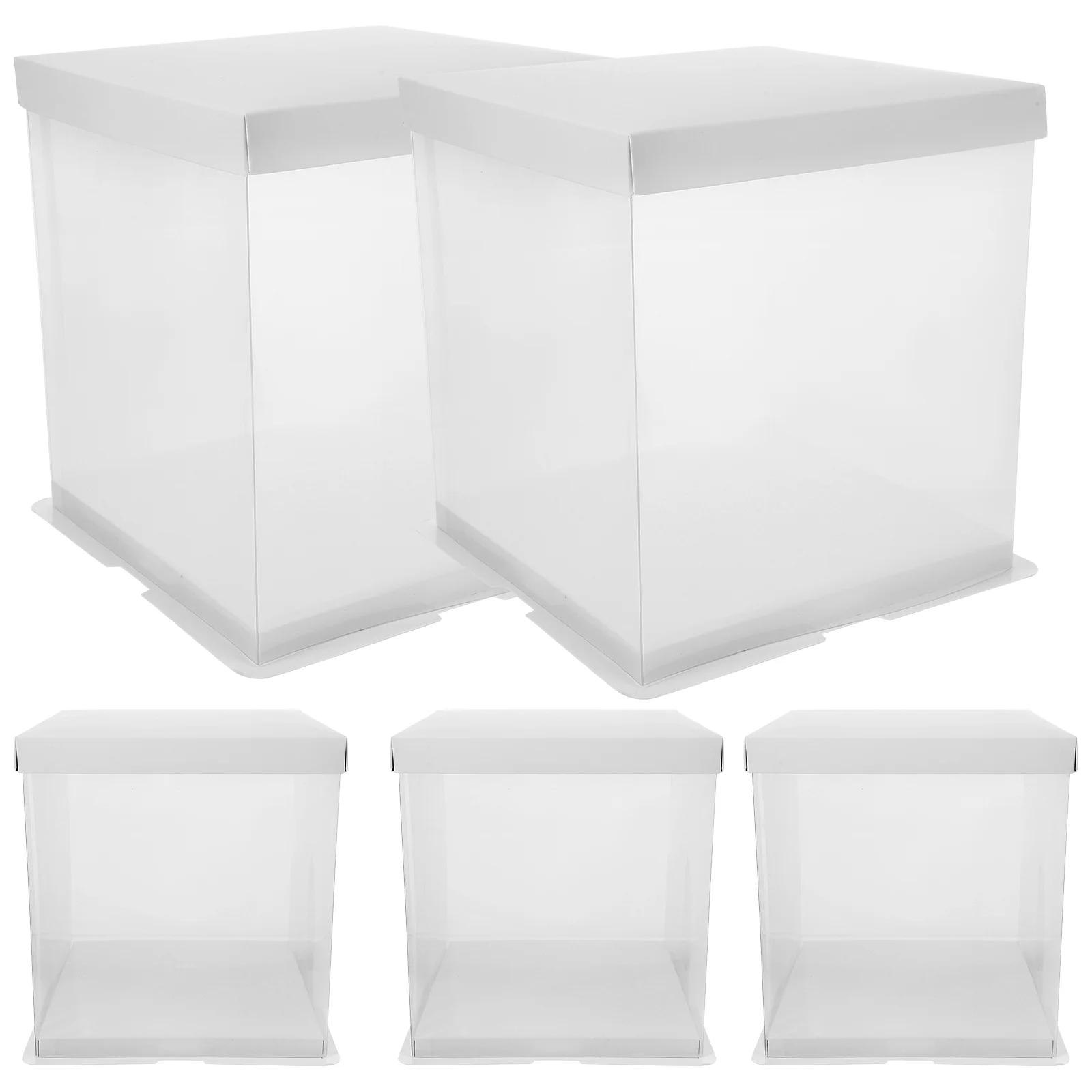 

5 шт., пластиковые прозрачные коробки для выпечки