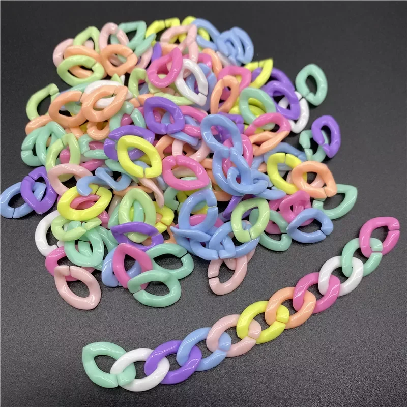

16mm*11mm Acrylic Twisted Chains Assembled Parts Beads For Jewelry Making DIY Bracelet Necklace Earrings Accessories