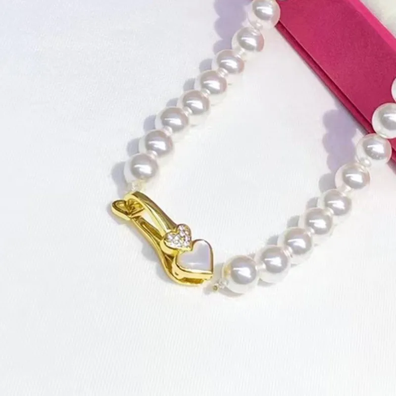 Double Hearts Design Necklace Clasp Findings Women Handmade Bracelet Clasp Components