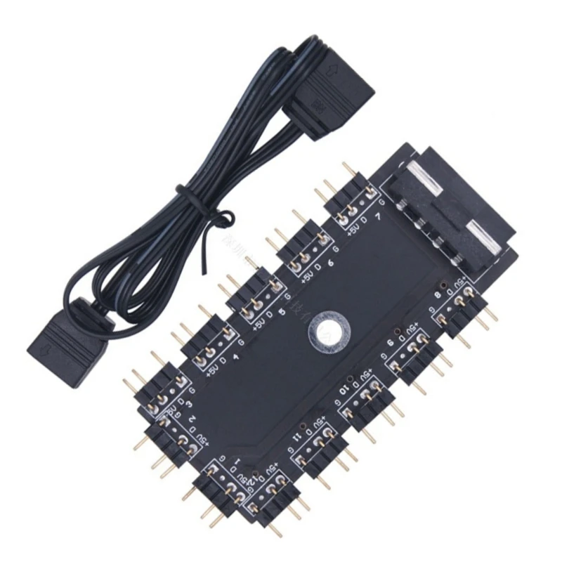 Улучшает визуальные эффекты ПК 5 В 3-контактные разъемы ARGB Концентратор