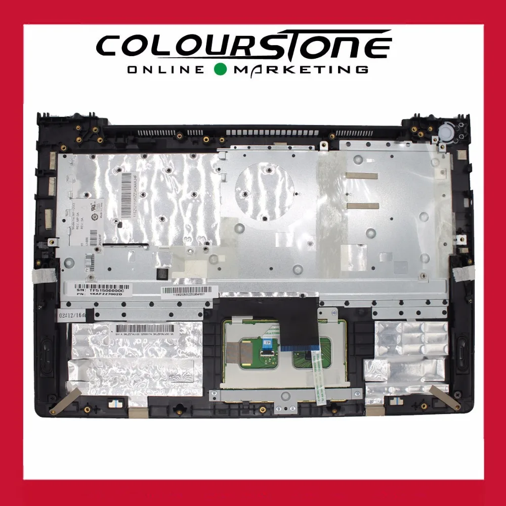 Черный ноутбук LENOVO U330P с крышкой C и клавиатурным блоком на подлокотнике