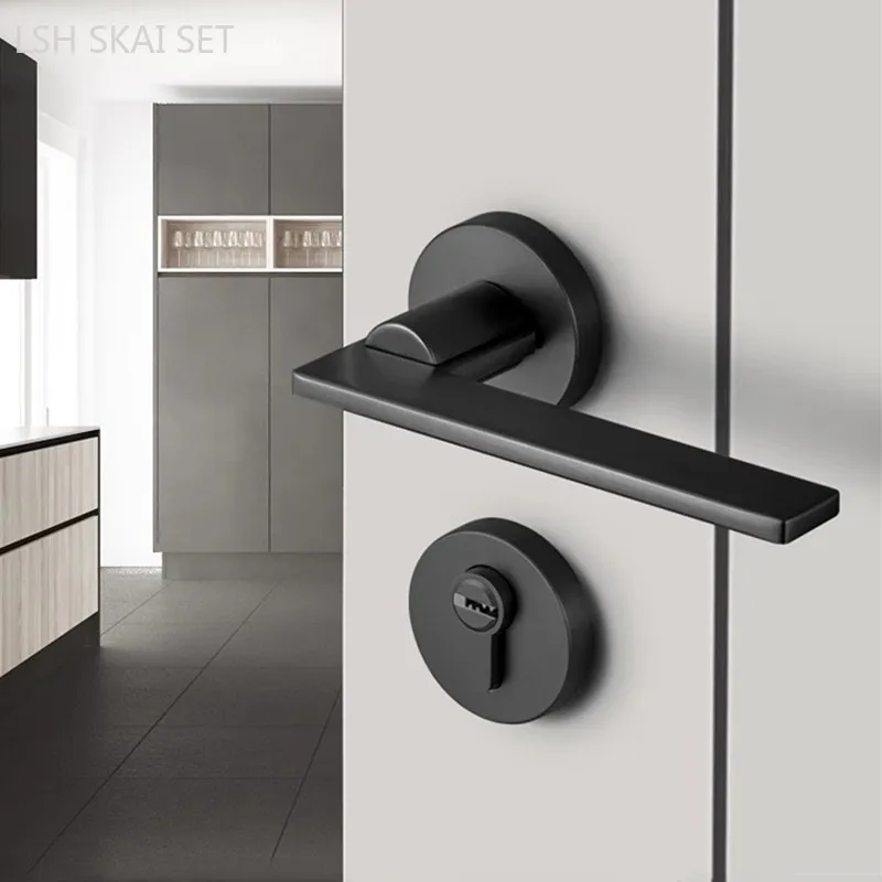 Бесшумный раздвоенный дверной замок высокого качества из цинкового сплава