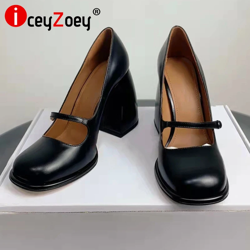 

IceyZoey Size 34-40 Woman High Heel Shoes Strange Heel Square Toe Spring Pumps For Women Fashion Party Ladies Club Footwear