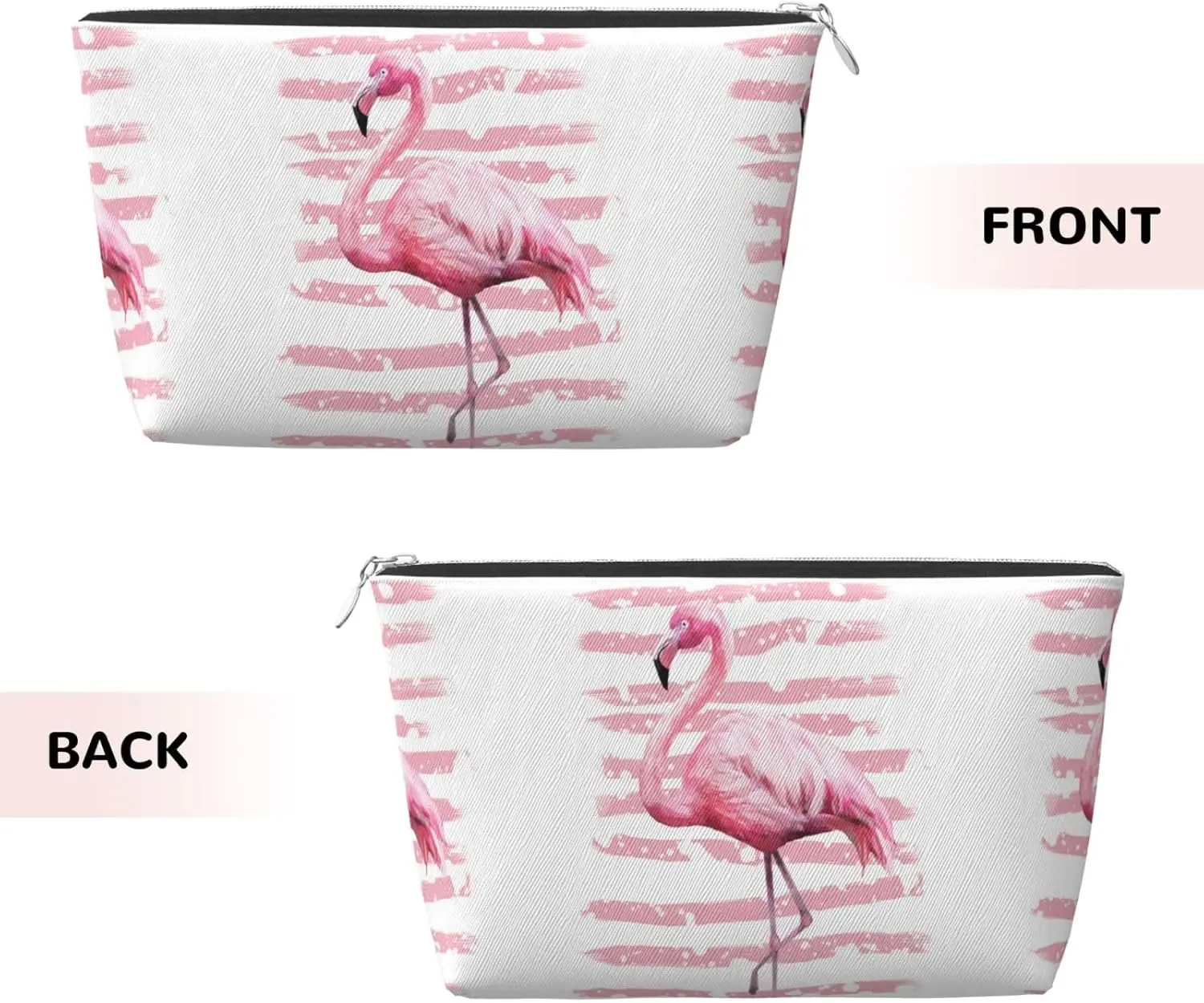 Женская косметичка с фламинго дорожный размер туалетные принадлежности кожаная