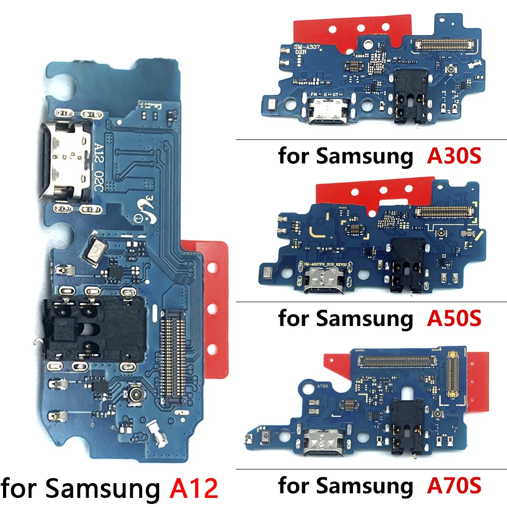 

10Pcs/Lot, Original USB Charging Connector Flex Cable For Samsung A02S A03S A12 A12 A30S A50S A01 Core A10S A20S Charging Plate