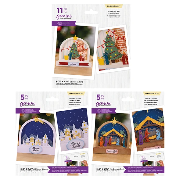 

3D Christmas ornaments Metal cutting dies cut die mold card Scrapbook paper craft knife mould blade punch stencils