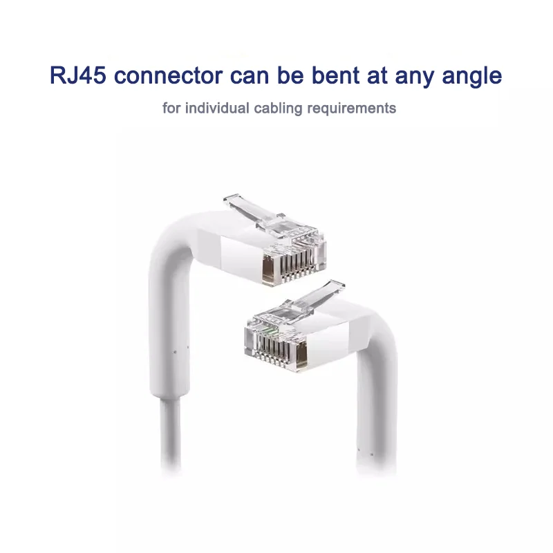 Linkwylan Тонкий гибкий медный сетевой патч-кабель Cat.6A F/UTP RJ45 30AWG ПВХ белый