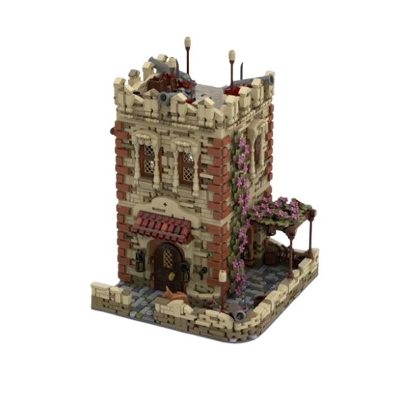 Фото Spot MOC-156582 2704 шт., креативная средневековая архитектура, садовый замок, сборка мелких частиц, строительные блоки, образовательная игрушка, мод №4