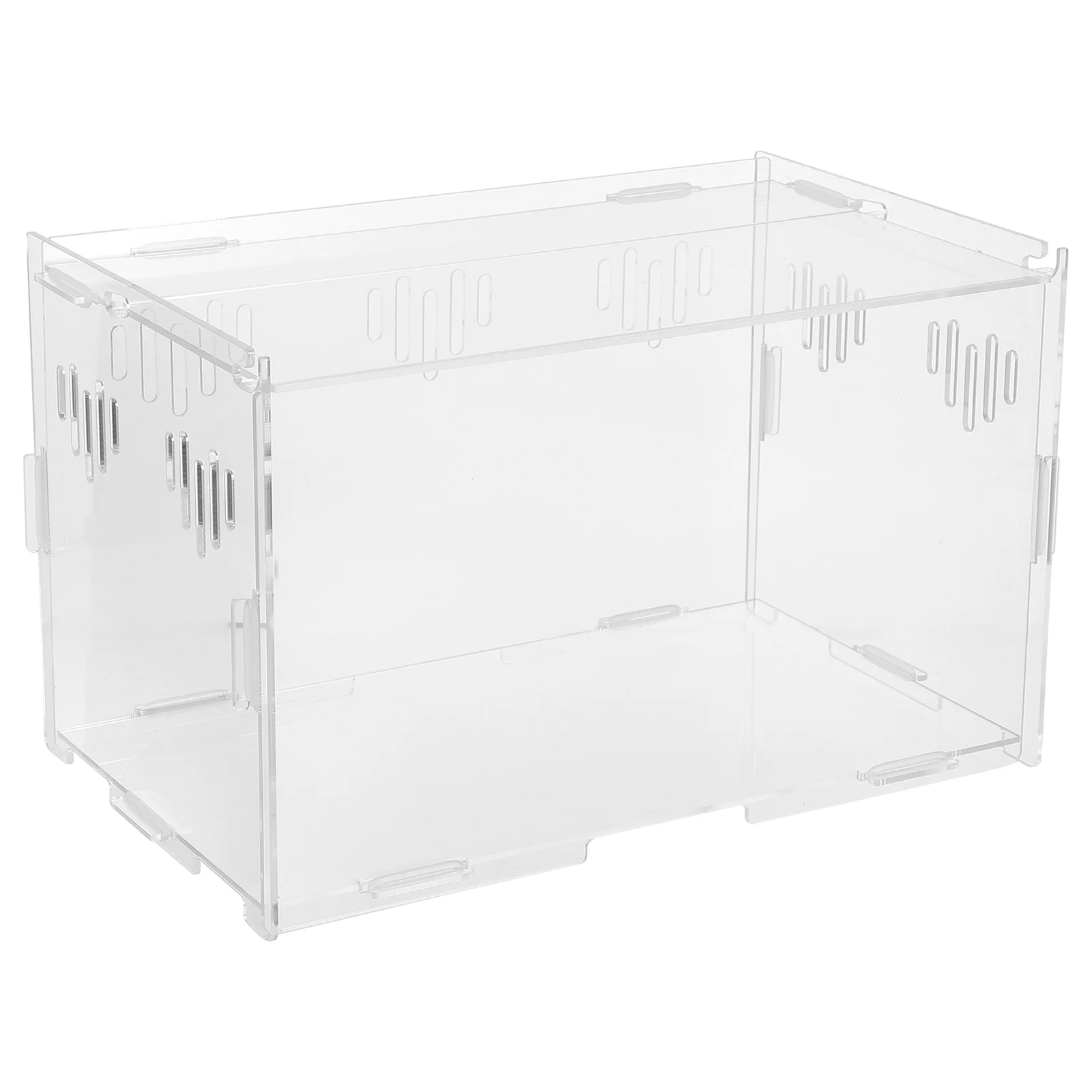 

Reptile Box Snake Container Breeding Hatching Terrarium Carrier Spider Feeding Insect Cage Turtle
