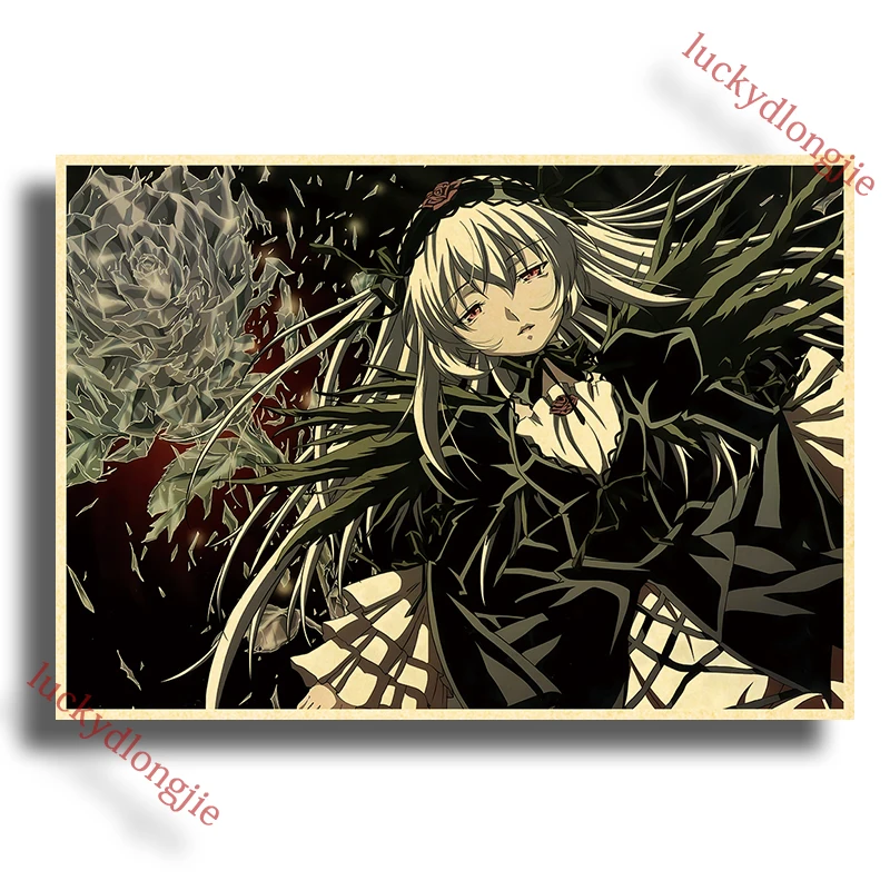 Бумажные постеры аниме Роза luckydlongjie классические А4/А3