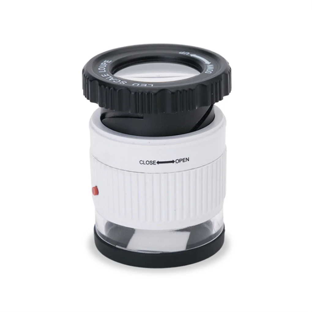 

Лупа 30X со светодиодсветильник кой для пожилых людей, для чтения, ремонт часов Лупа ювелира, подарки, аксессуары